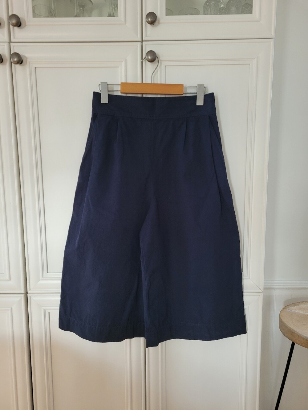 COS LONG LINE NAVY BLUE SHORTS  4